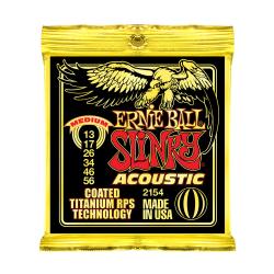 Струны для акустической гитары Coated Titanium RPS 80, 20 Medium (13-17-26-34-46-56) ERNIE BALL 2154