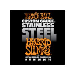 Струны для электрогитары Stainless Steel Hybrid Slinky (9-11-16-26-36-46) ERNIE BALL 2247