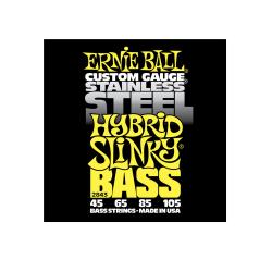 Струны для бас-гитары Stainless Steel Bass Hybrid Slinky (45-65-85-105) ERNIE BALL 2843