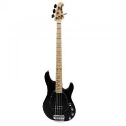 Бас-гитара 4-Sterling, H, Black, Накладка клен, Пикгард черный, кейс MUSICMAN F75847