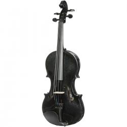 Скрипка, цвет черный металлик, в комплекте кейс, смычок, канифоль, размер 3/4 ANTONIO LAVAZZA VL-20 BK 3/4