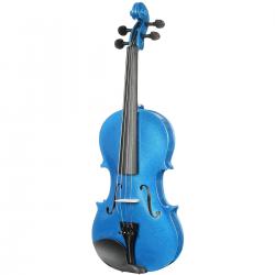 Скрипка, цвет синий металлик, в комплекте кейс, смычок, канифоль, размер 1/2 ANTONIO LAVAZZA VL-20 BL 1/2
