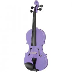 Скрипка, цвет фиолетовый металлик, в комплекте кейс, смычок, канифоль, размер 1/8 ANTONIO LAVAZZA VL-20 PR 1/8