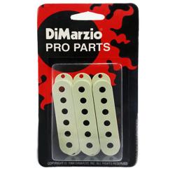 Комплект пластиковых крышек для звукоснимателей типа Vintage Single, 3 шт, цвет мятный белый DIMARZIO DM2000MG Vintage Strat Pickup Cover Set