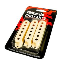 Комплект пластиковых крышек для звукоснимателей типа Single, 3 шт, цвет кремовый DIMARZIO DM2001CR Strat Pickup Cover Set