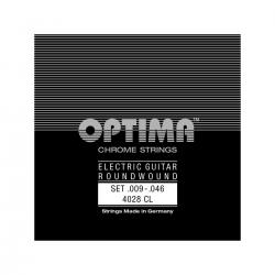 Струны для электрогитары, калибр 9-46 OPTIMA E-Gitarre CHROME STRINGS Satz custom light