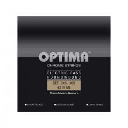 Струны для бас-гитары, калибр 45-105 OPTIMA E-Bass CHROME STRINGS Satz medium lightSuper Long Scale