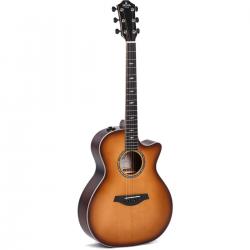 Электроакустическая гитара типа Jumbo Cutaway, цвет санберст SIGMA GBCE-3-SB
