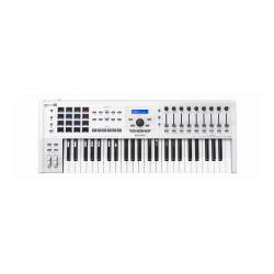 49 клавишная полувзвешенная динамическая USB MIDI клавиатура ARTURIA KeyLab mkII 49 White