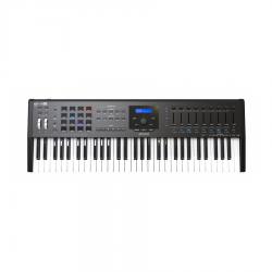61 клавишная полувзвешенная динамическая USB MIDI клавиатура ARTURIA KeyLab mkII 61 Black