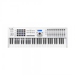 61 клавишная полувзвешенная динамическая USB MIDI клавиатура ARTURIA KeyLab mkII 61 White