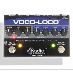Напольный предусилитель для вокала и инструментов с петлей эффектов RADIAL Voco-Loco