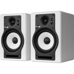 Пара мониторов, двухполосные, Bi-Amp, 40 Вт НЧ, 30 Вт ВЧ, цвет белый FLUID AUDIO F5W