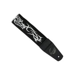 Гитарный ремень, черный IBANEZ GST610TA-BK Tattoo Strap