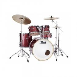 Ударная установка из 5-ти барабанов, цвет Black Cherry Glitter+стойки и тарелки PEARL EXX725SC704