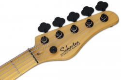 5-струнная бас-гитара, 22 лада, корпус: болотный ясень, гриф на болтах: клён, звукосниматели JP: EMG LJ EMG P5, 1х мастер громкость, 1х бленд, 2х полосный активный эквадайзер, бридж: Custom Bass String Thru, цвет: Aged Natural Satin (ANS) SCHECTER MODEL-T SESSION-5 ANS