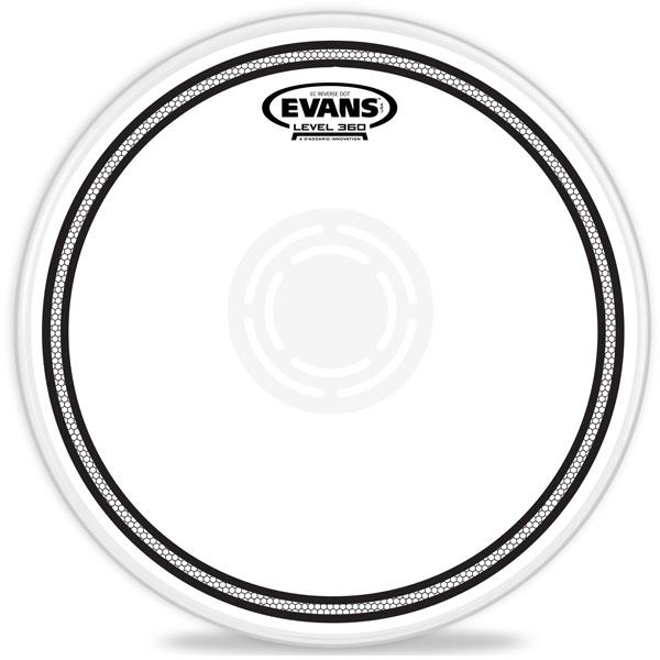  Пластик для малого барабана двойной с прозрачным напылением с нижним усиленным центром EVANS B14ECSRD Edge Control Snare 14'