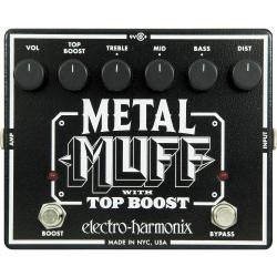 Metal Distortion гитарная педаль ELECTRO-HARMONIX METAL MUFF W/ TOP BOOST