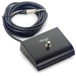 Ножной переключатель для гитарного и студийного оборудования, 1 кнопка, фиксация, длина кабеля 5 мет... STAGG SSWB1