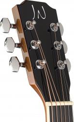 Акустическая гитара аудиториум с топом из цельной ели, серия Bessie, цвет темно-вишневый берст JAMES NELIGAN BES-A DCB