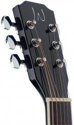 Акустическая гитара аудиториум с топом из цельной ели, серия Bessie, цвет черный JAMES NELIGAN BES-A BK
