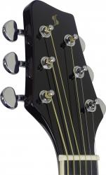 Электроакустическая гитара дредноут Slope Shoulder с вырезом, цвет черный STAGG SA35 DSCE-BK