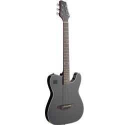 Электроакустическая гитара с вырезом, 4 eq, аналог fender teleacoustic, цвет черный JAMES NELIGAN EW3000CBK
