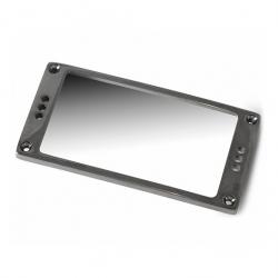Рамка звукоснимателя, металл, закругленная, полированная, отделка: рутений (серый металл) SCHALLER Pickup-Frames 17020612