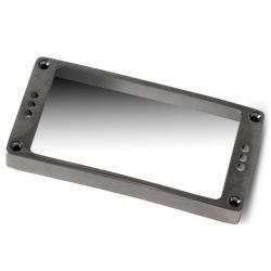 Рамка звукоснимателя, металл, закругленная, полированная, отделка: рутений (серый металл) SCHALLER Pickup-Frames 17020614