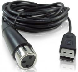 Звуковой USB-интерфейс в виде кабеля 5 м для профессиональных динамических микрофонов, 44,1/48 кГц BEHRINGER MIC 2 USB
