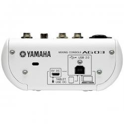 Микшерный пульт, 1 мик./лин. вх., 1 стер., 1 AUX, D-PRE предусилители, USB Audio, DSP. YAMAHA AG03