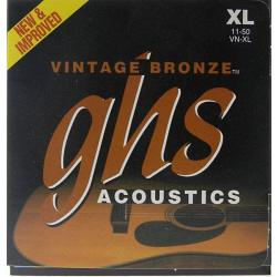 Струны для акуст. гит.-бронза 85/15 (011-014-22w-30-38-50); Vintage Bronze GHS VN-XL