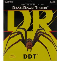 Струны 5 струнных бас гитар 55-135 Drop Down Tuning DR STRINGS DDT5-55