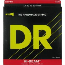 Струны для бас-гитары, серия Hi-beam, обмотка круглого сечения из нержавеющей стали, Lite 40-100 DR STRINGS LR-40