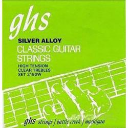 Струны для классической гитары Hard, нейлон/обмотка серебро GHS 2150W