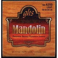 Струны для мандолины фосфорная бронза (в компл. по 2 шт: 10-15-24-36) GHS A250