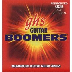 Струны для электрогитары никелир.сталь, кругл.обмотка; (9-11-16-24-32-42); Reinforced Boomers GHS T-GBXL