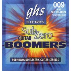 Струны для электрогитары никелир.сталь, кругл.обмотка; (9-11-16-26-36-46); Sub-Zero Boomers GHS CR-GBCL