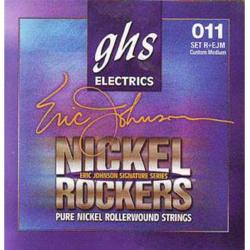 Струны для электрогитары никель, роликовая обмотка; (11-14-19-28-40-52); Eric Johnson Nickel Rockers GHS R+EJM