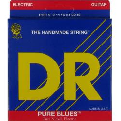 Струны электрических гитар 9-42 Lite DR STRINGS PHR-9-42 Pure Blues