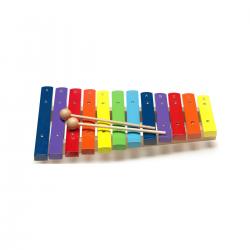 Деревянный ксилофон с палочками, разноцветные, 12 нот STAGG XYLO-J12 RB