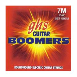 Струны для 7-струнной электрогитары никелир.сталь, кругл.обмотка; (010-013-017-026-036-046-060); Boomers GHS GB7M