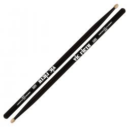 Барабанные палочки, тип 5A с деревянным наконечником, черного цвета, материал гикори, длина 16