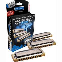 Набор из 3 диатонических гармошек HOHNER Blues Harp 532/20 MS CGA (M5330XP)