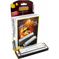 Губная гармоника корпус пластик ABS, крышки из нержавеющей стали HOHNER Hot Metal D (M57203X)