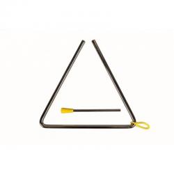 Треугольник металлический диаметр 8мм, с палочкой. FLIGHT FLT-T04