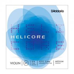 Струны скрипичные 3/4 medium D'ADDARIO H310 3/4M helicore