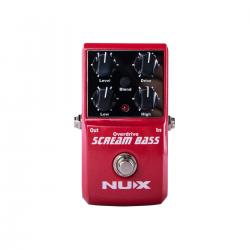 Педаль эффекта перегруза, для бас-гитары NUX Scream-Bass