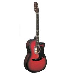 Акустическая гитара, с вырезом, санберст CARAYA C901T-BS