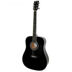 Акустическая гитара, черная CARAYA F600-BK